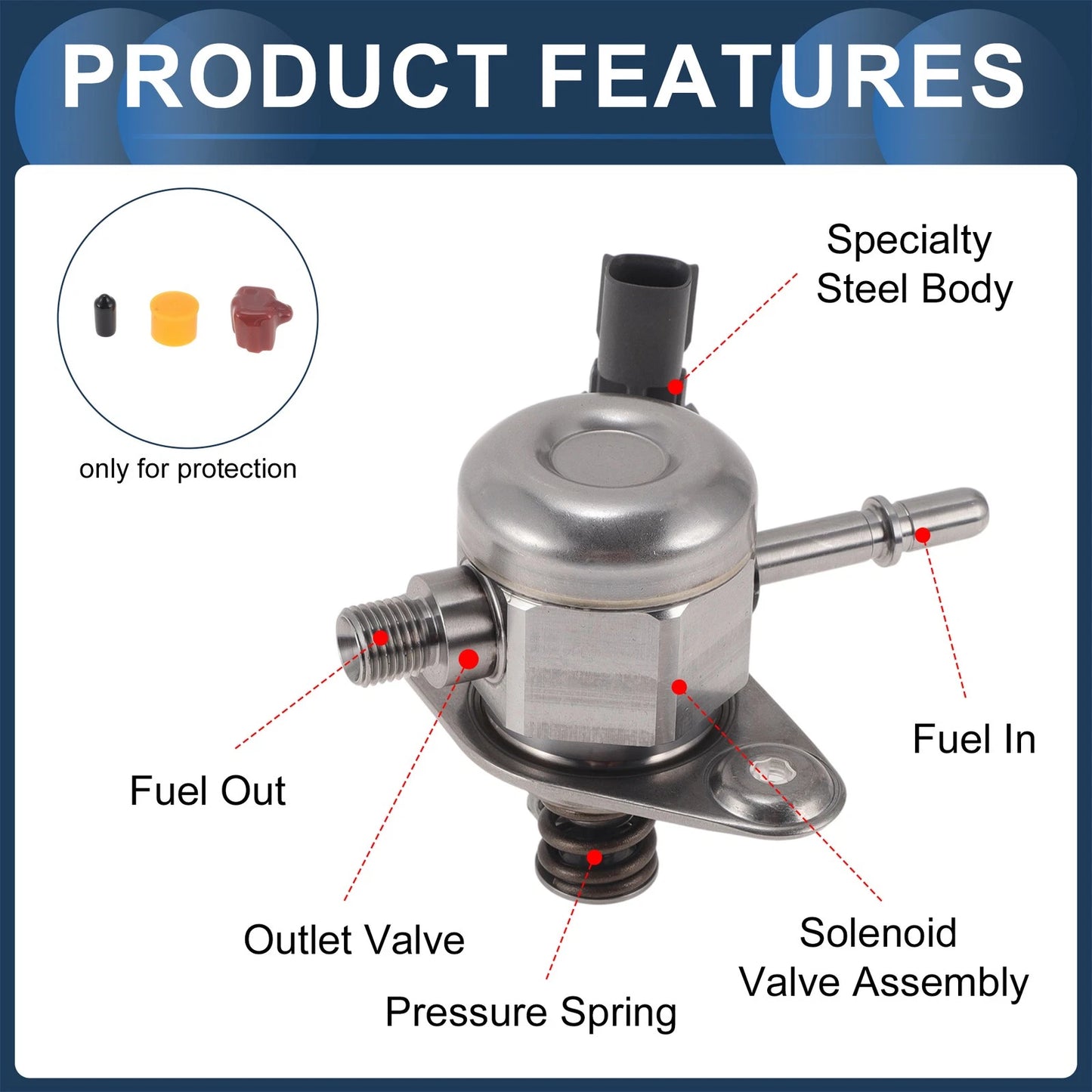 High Pressure Fuel Pump for Buick Regal (2014–2017) & Chevrolet Malibu (2014–2017) No. 12651170