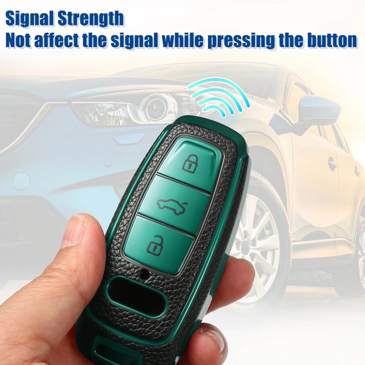 TPU 3 Button Keyless Remote Cover for Audi A6