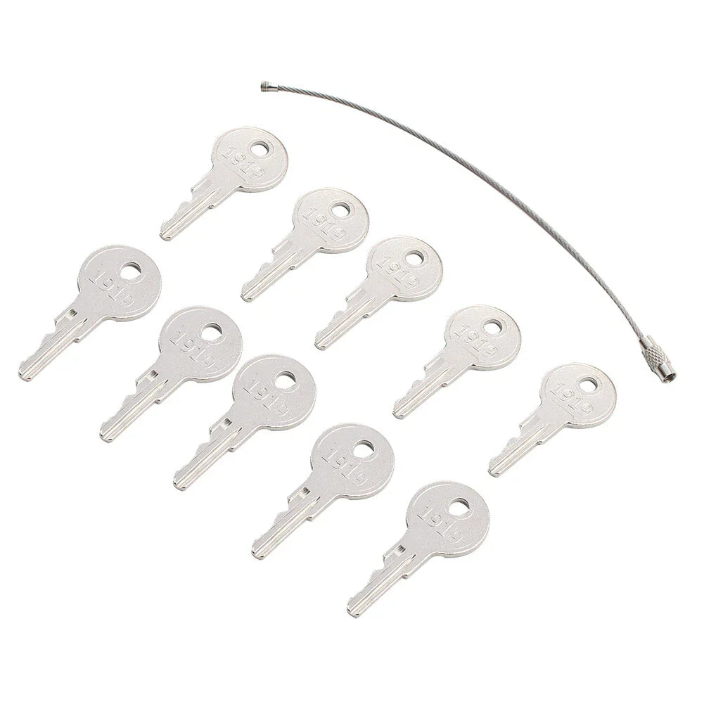10 x Ignition Keys w/Key Ring for EZGO Golf Carts 1982+