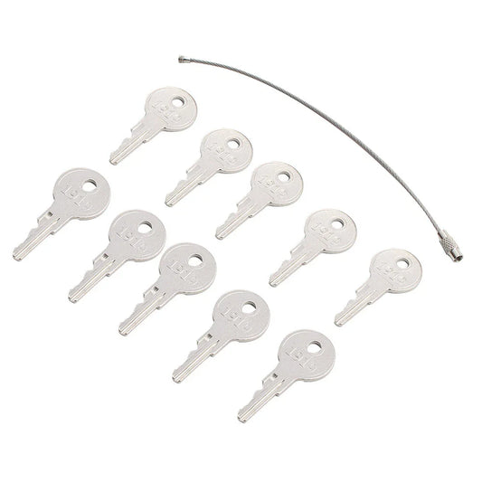 10 x Ignition Keys w/Key Ring for EZGO Golf Carts 1982+