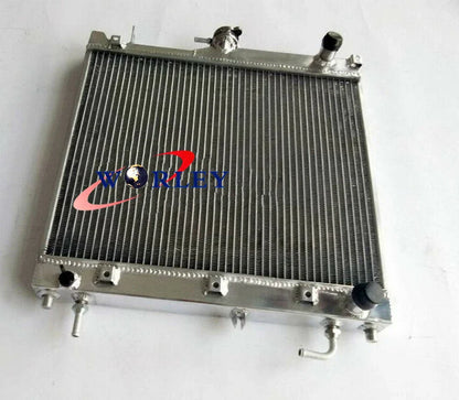 3 Row Aluminum Radiator + Blue Hose for Suzuki Jimny SN413 1.3L (2000-2011)