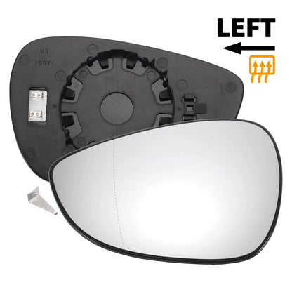 Left Side Heated White Mirror Glass for Ford B Max Fiesta (2012–2019)