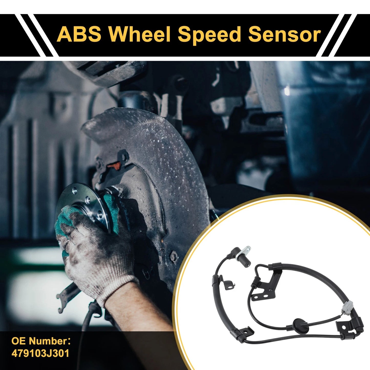 ABS Wheel Speed Sensor No. 479103J301 for Nissan Juke (2011–2019) Front Right