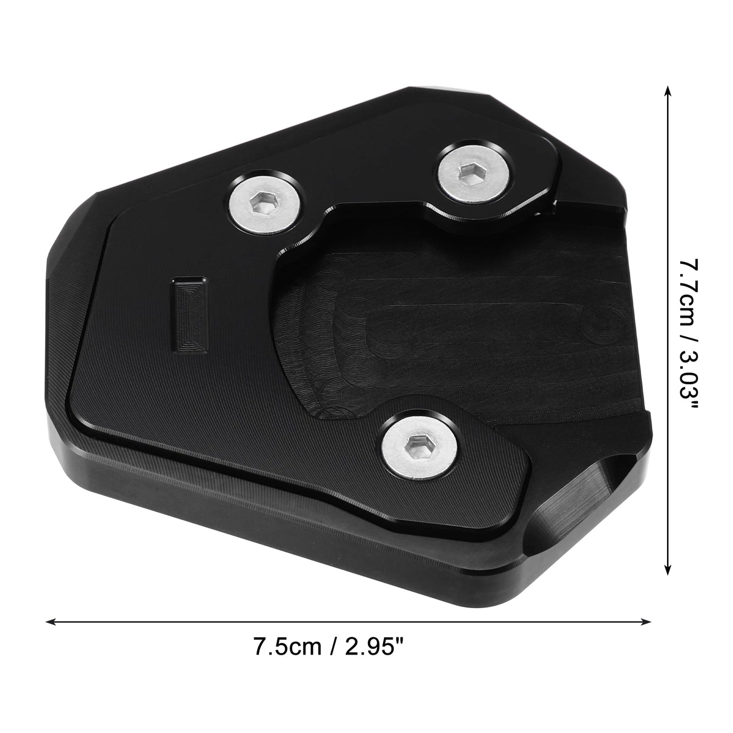 Set of 1 Kickstand Pad for Suzuki GSXS 750 (2017–2022) with Wrench Black