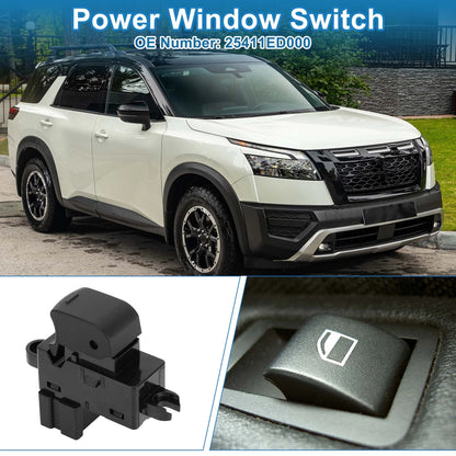 Front Side Power Window Switch for Nissan Pathfinder Rogue Versa (2005–2023) No. 25411ED000