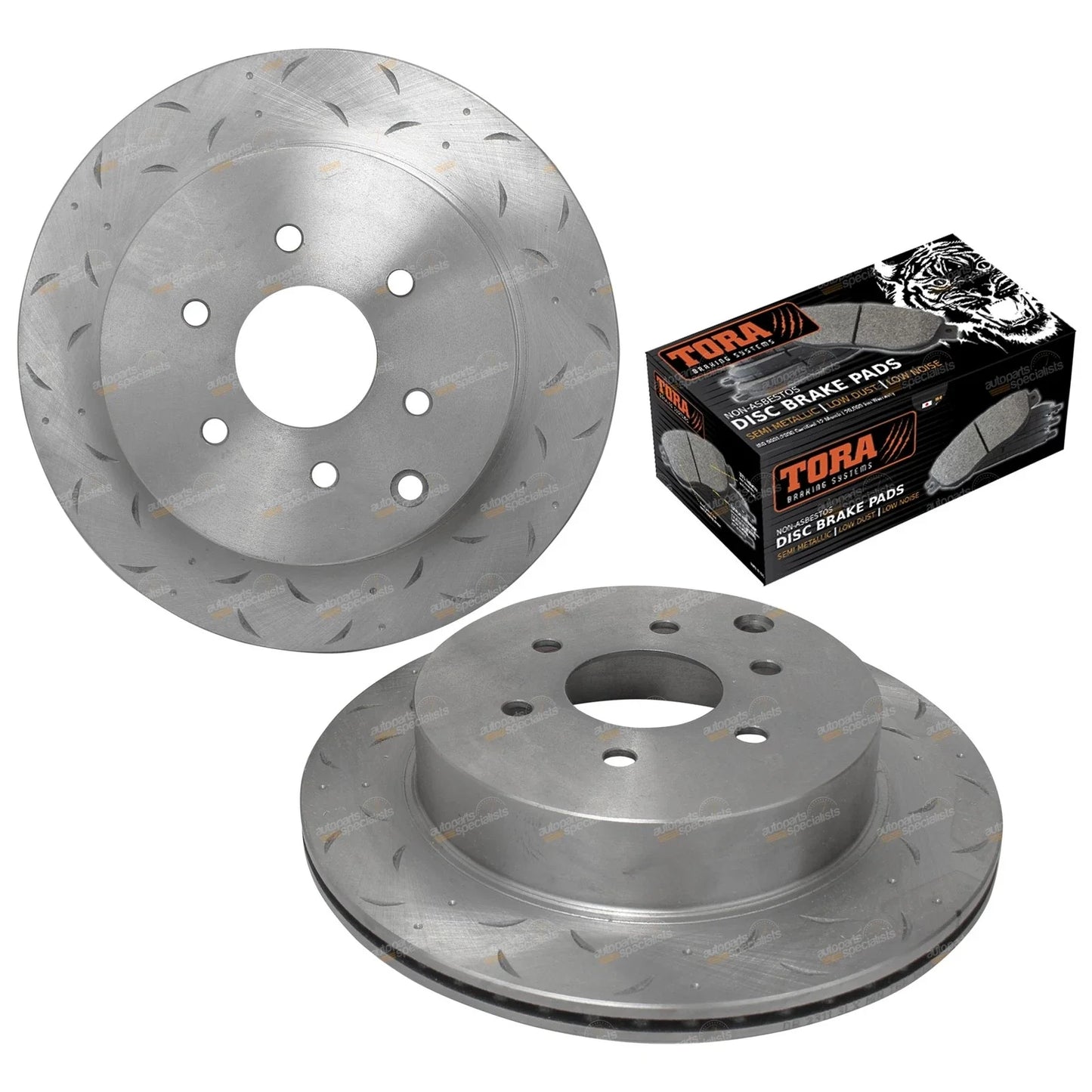 Dimpled Rear Rotors + Pads for Pathfinder (2005-2013)