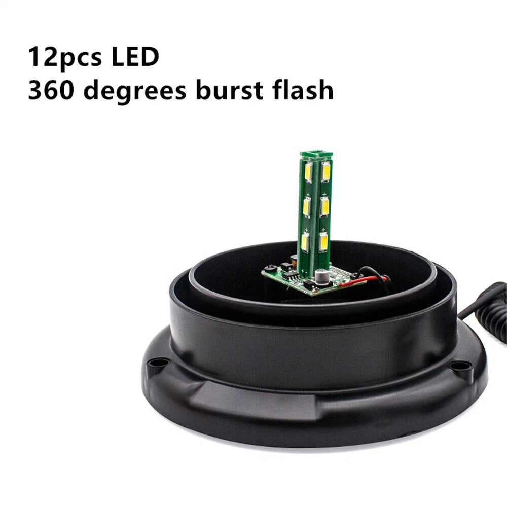 LED Emergency Strobe Light Amber Flasher Lamp for Universal Car