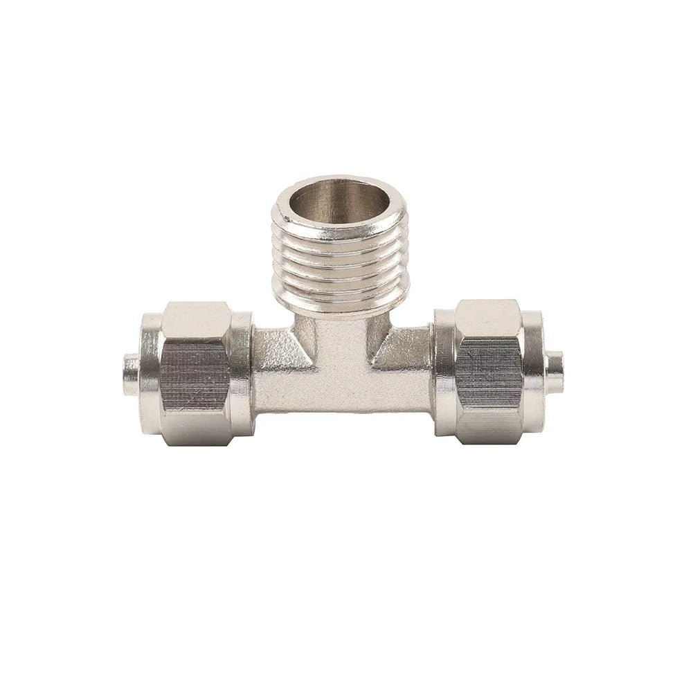 3 x Lock Cylinder Air Pipe Tee Joint 6mm for Tire Changer