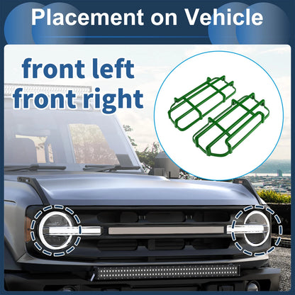 1 Pair Front Left Headlights