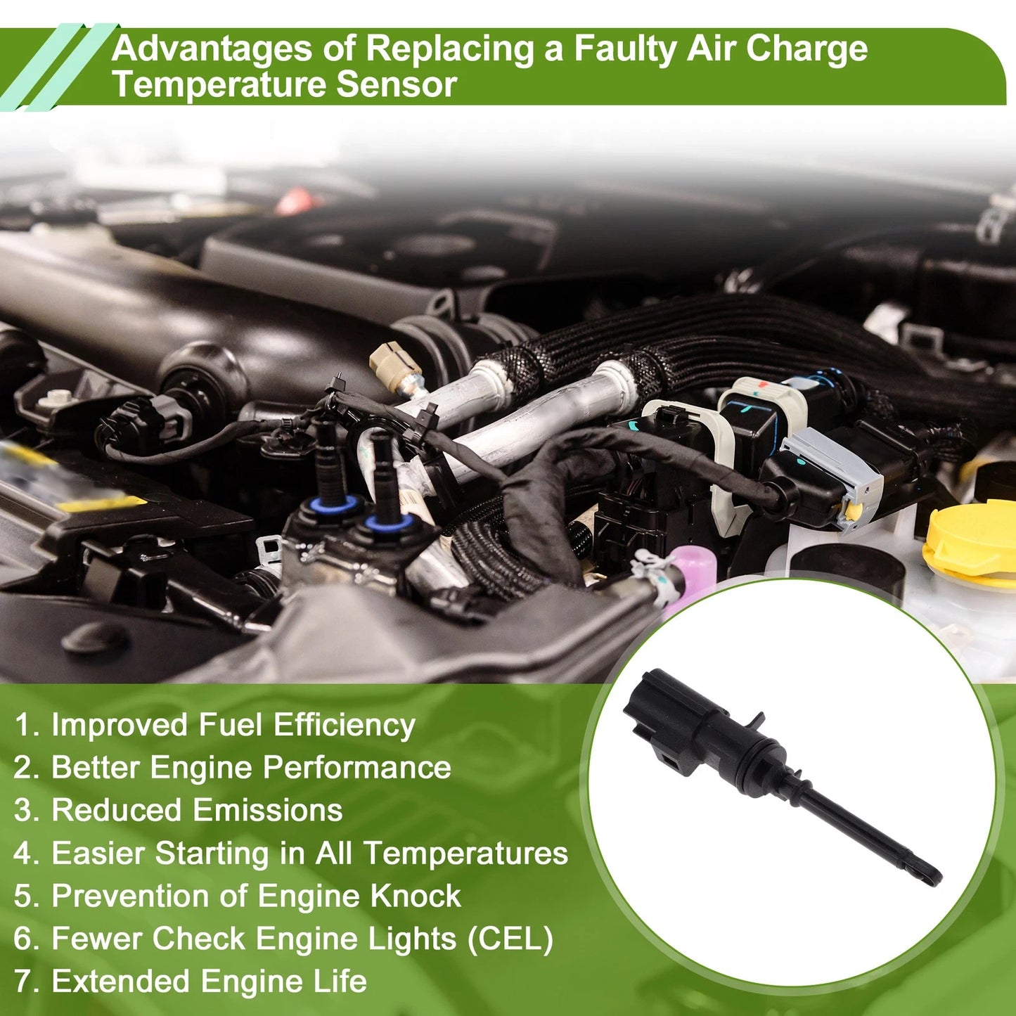 Air Charge Temperature Sensor No.05149279AC for Chrysler 300 (2011–2020)
