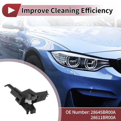 Front Passenger Side Headlight Washer Nozzle for Nissan Qashqai (2007–2013) No.28645BR00A