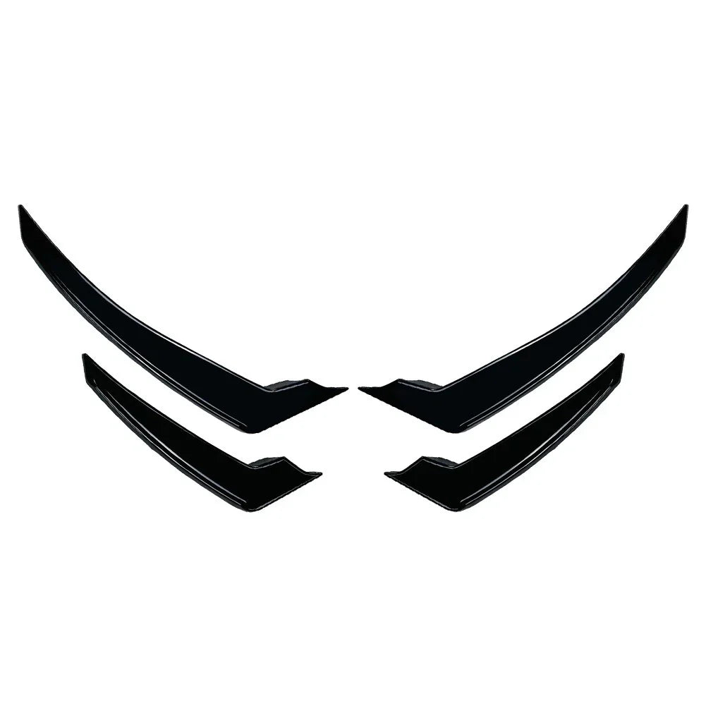 Glossy Black Front Bumper Side Air Vent Trim for Alfa Romeo Stelvio (2017-2025)