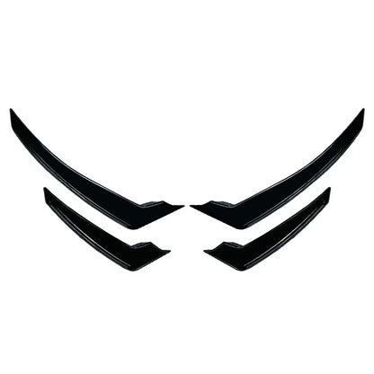 Glossy Black Front Bumper Side Air Vent Trim for Alfa Romeo Stelvio (2017-2025)