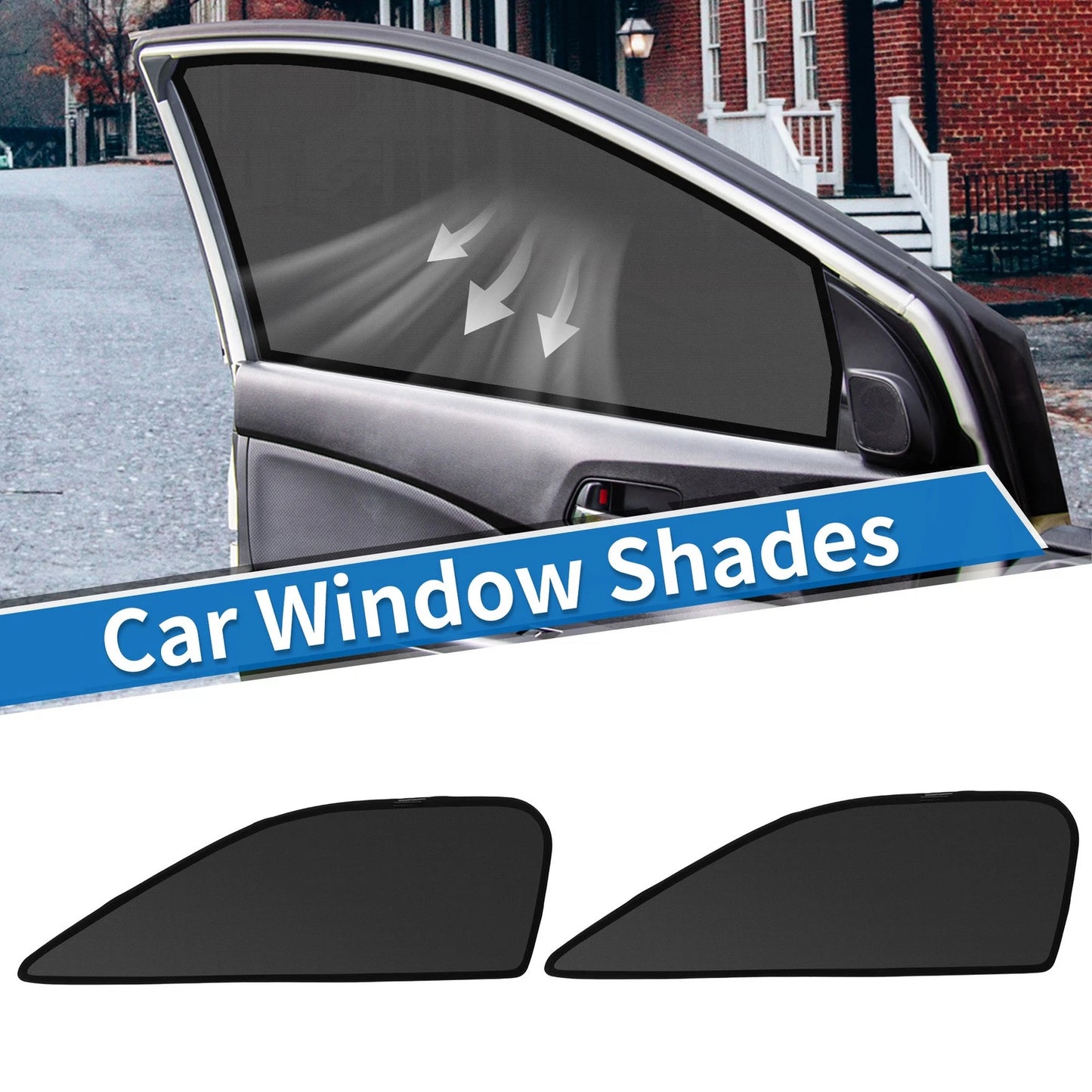Car Window Cover for Honda Vezel RV Series (2013–2020) Net Black