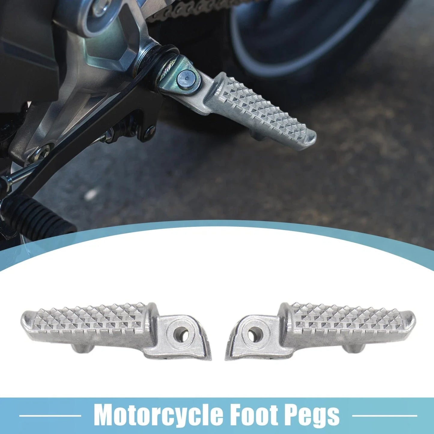 8mm Aluminium Alloy Motorcycle Footpegs