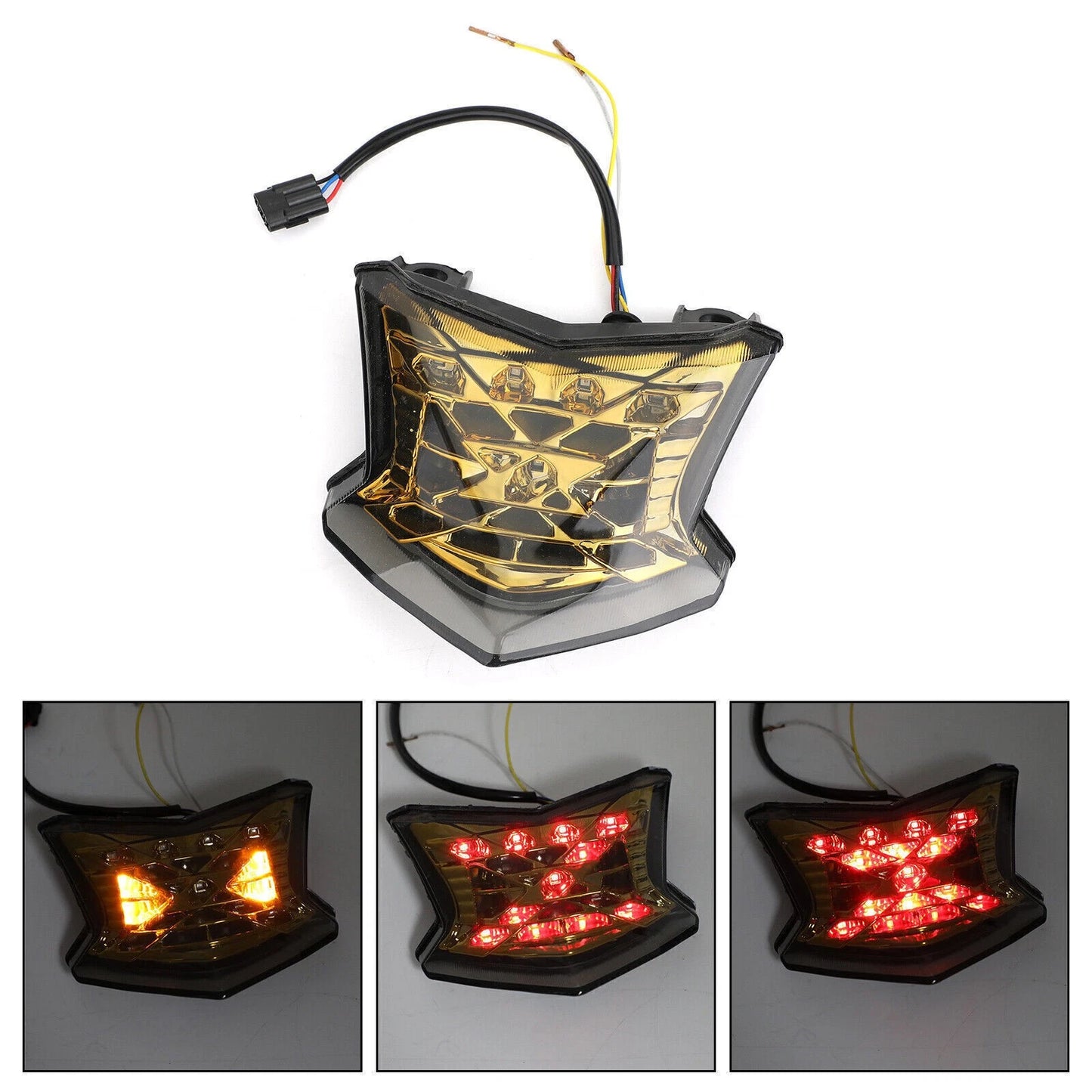 Tail Light for Kawasaki Z650 Ninja 650 Z900 (2017–2024) Gold A