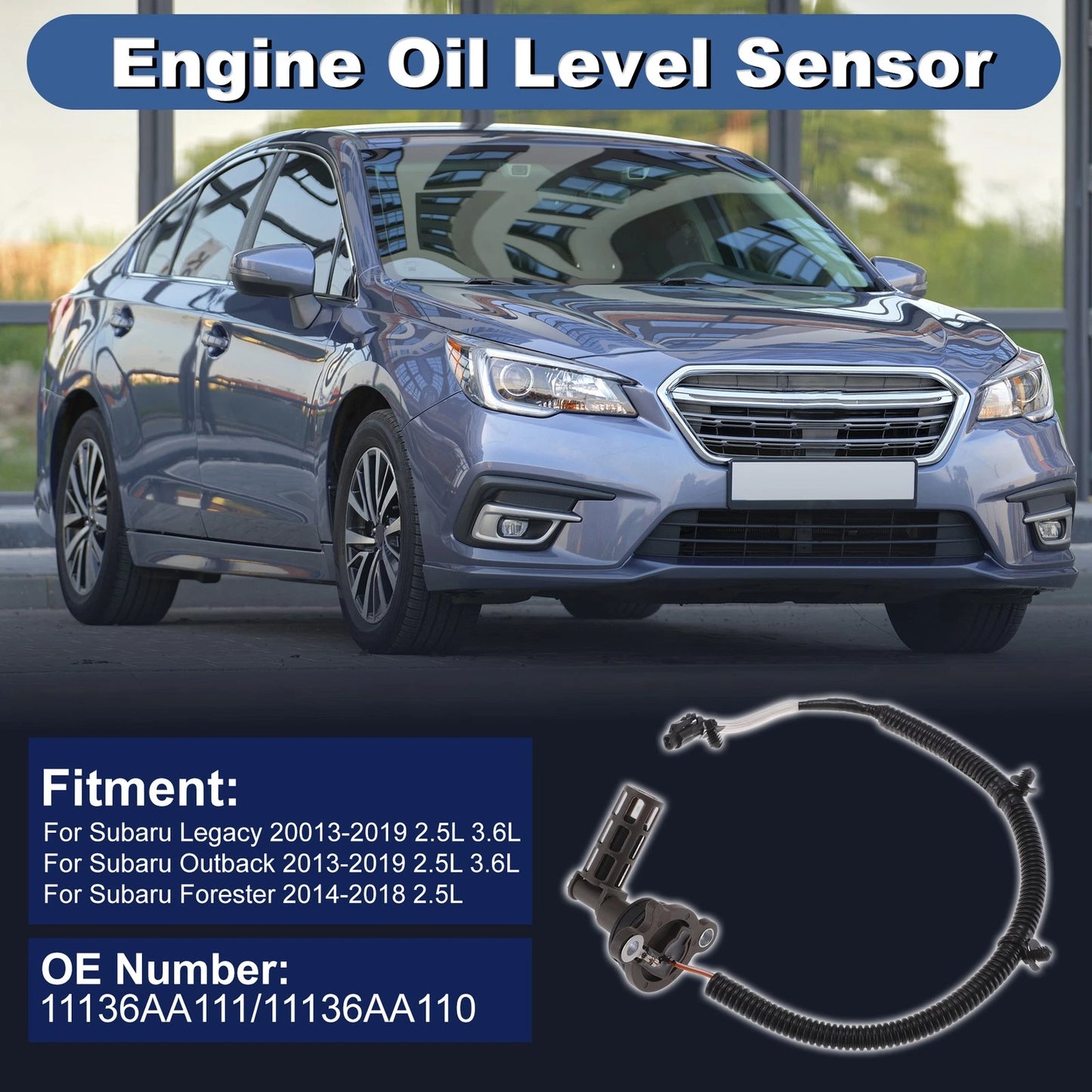 Engine Oil Level Sensor for Subaru Legacy (2013–2019) 11136AA111
