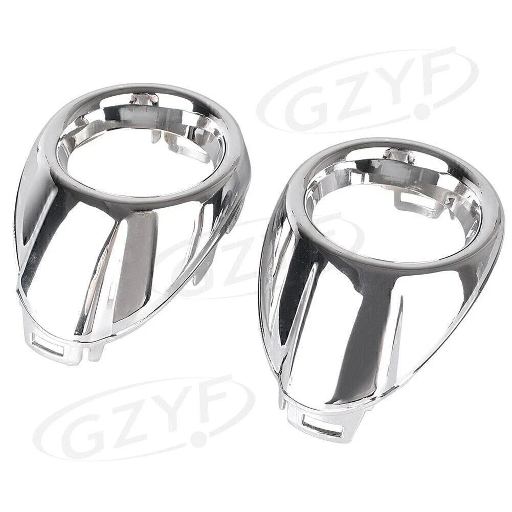 Front Fog Light Cover Bezels Trim Silver for Ford Focus (2012-2013)