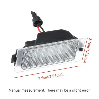 White LED License Plate Lights for Ford Edge, Escape, Mercury Mariner