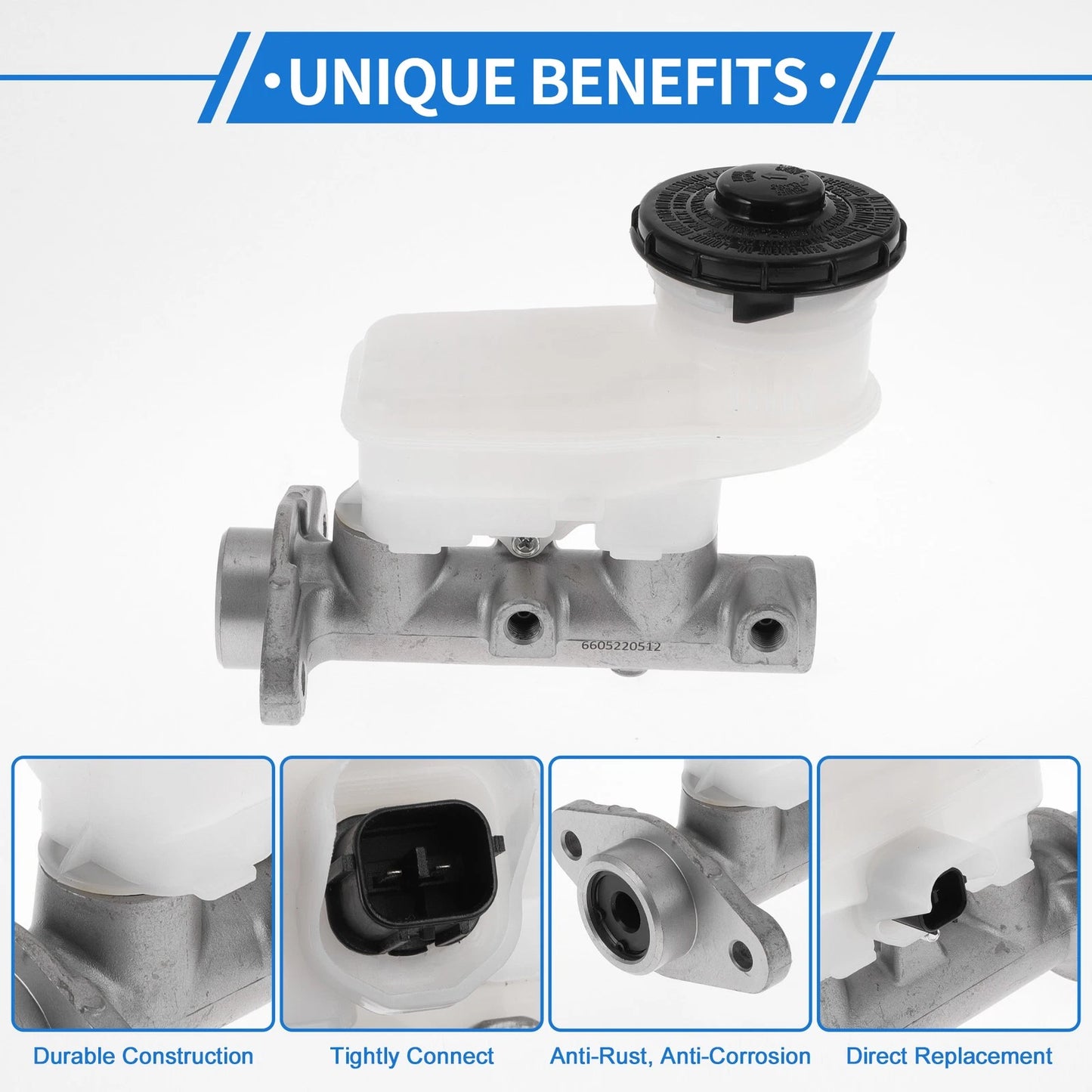 Brake Master Cylinder with Reservoir No. 46100SCPW01 for Honda Odyssey (2002–2004)