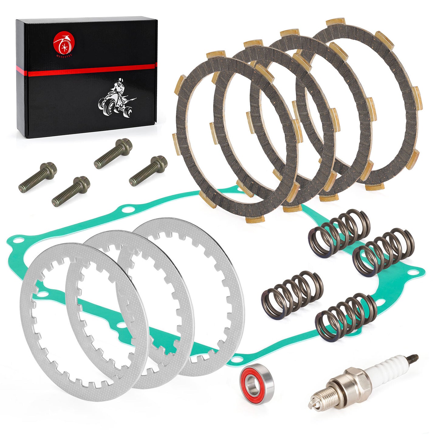 Clutch Friction Plates Gasket Kit for Honda XR80R XR100R (1987–2004)