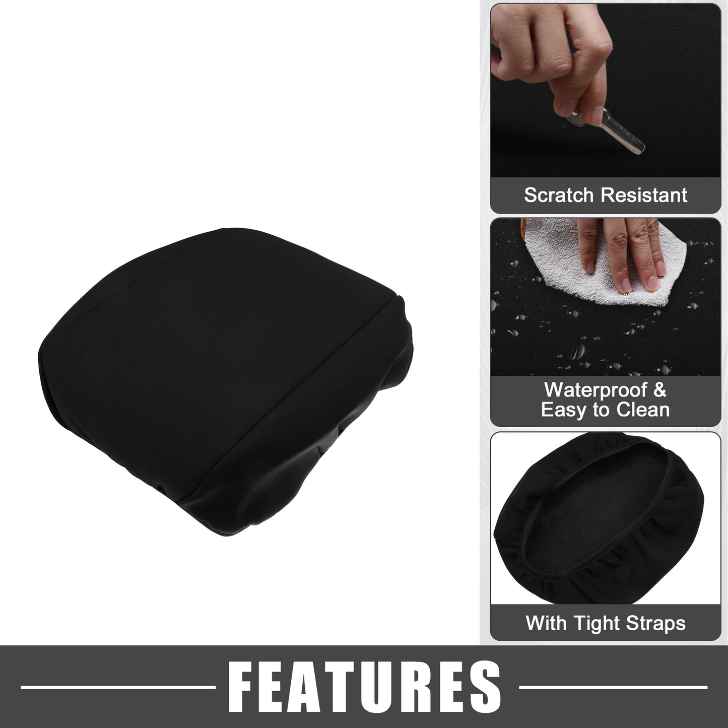 Center Console Pad Armrest Cover for Jeep Wrangler JL/JLU (2018–2023)