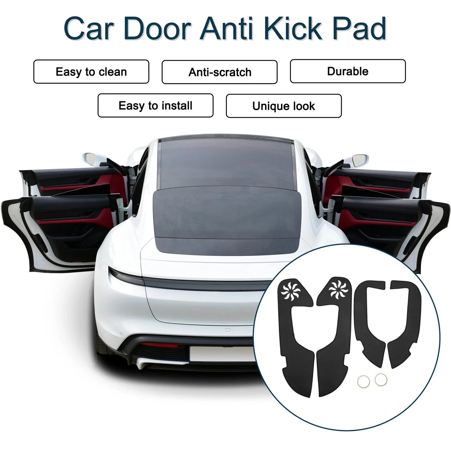 Car Door Anti Kick Pad Sticker Protector for Lexus ES ES350 ES300h (2019)