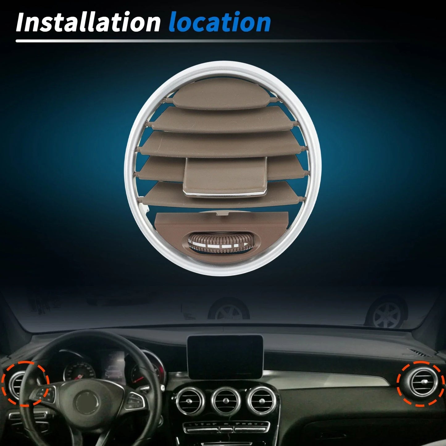 A/C Air Vent Grill for Mercedes Benz X164 GL 350 450 (2007-2012)