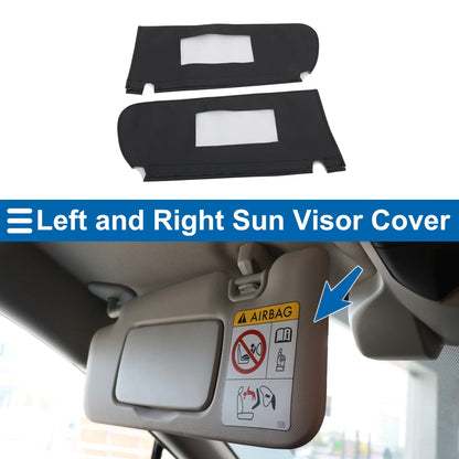 Sun Visor Cover Set for Chevy Tahoe (1995–1999) Left & Right Side Black