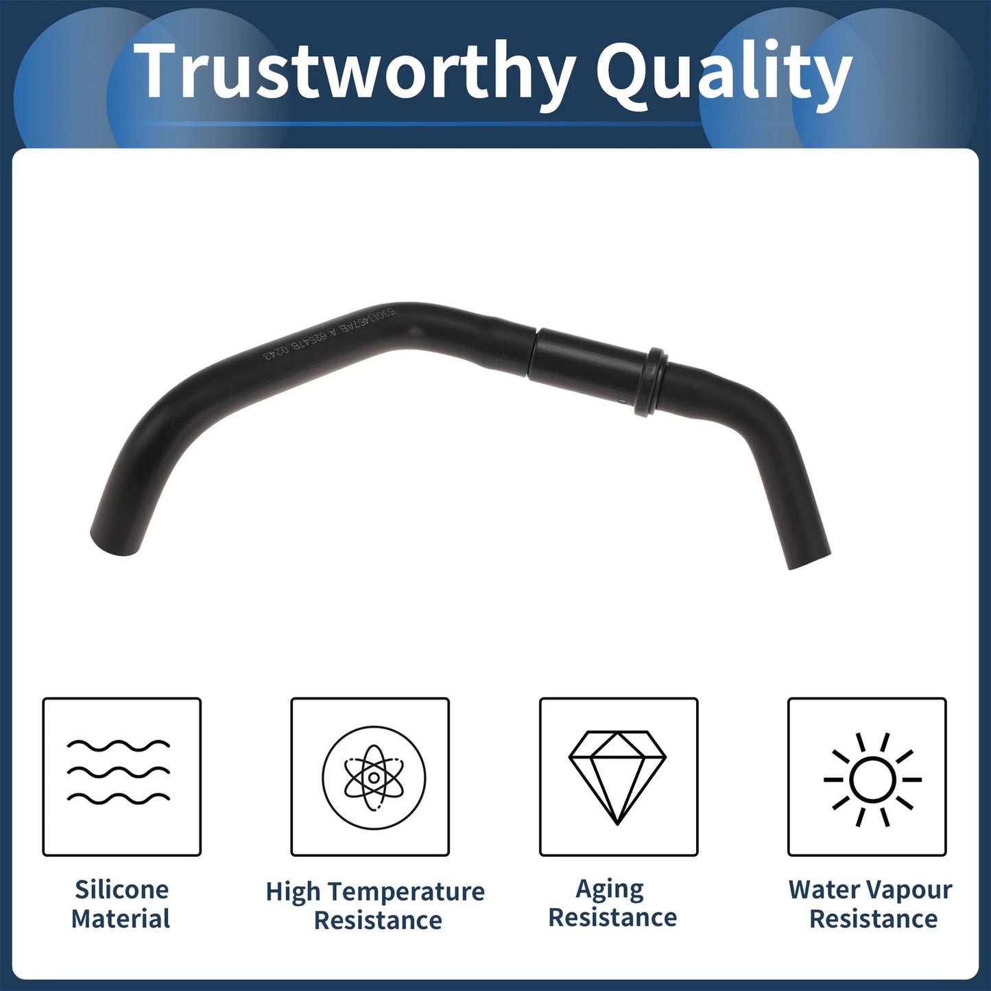 Engine Air Intake Hose for Jeep Liberty (2002–2004) No. 53013457AA Silicone