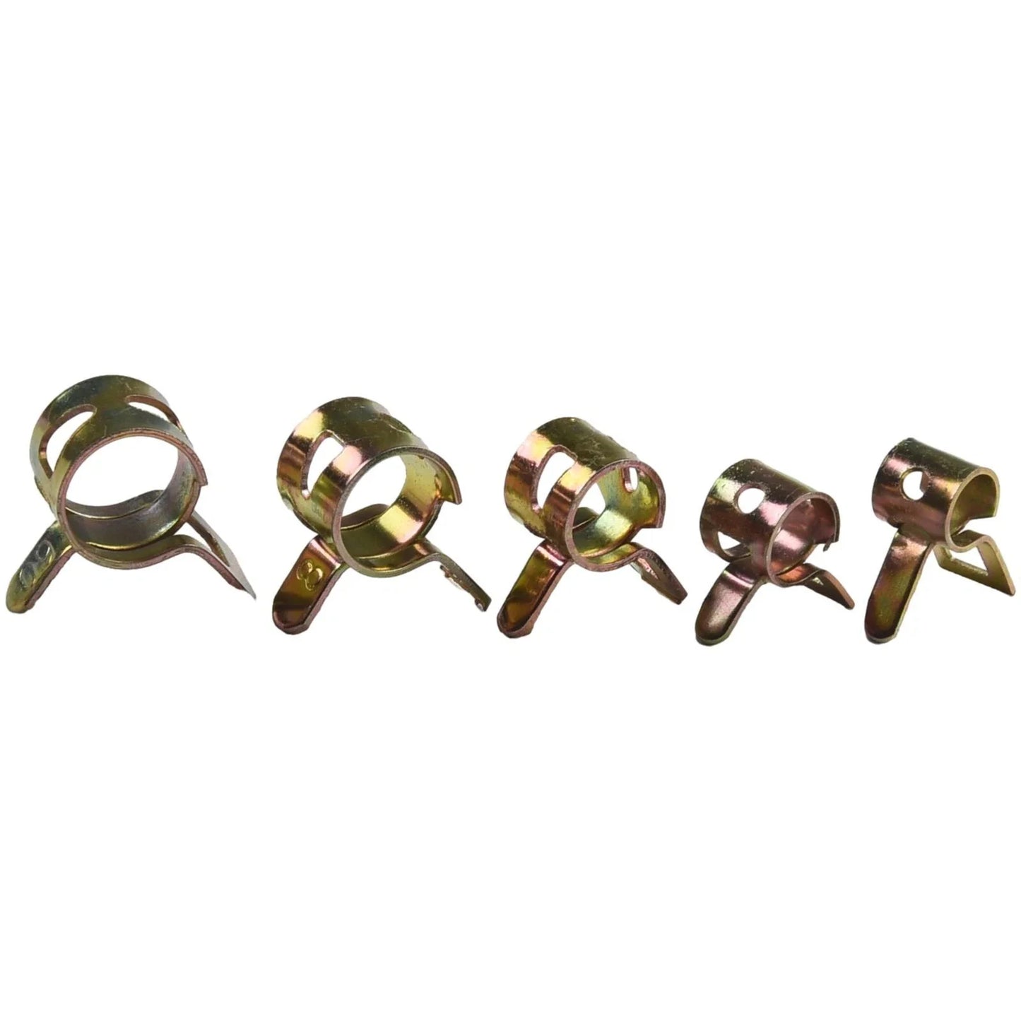 50 5-9mm Fastener Spring Clip Clamp Assortment