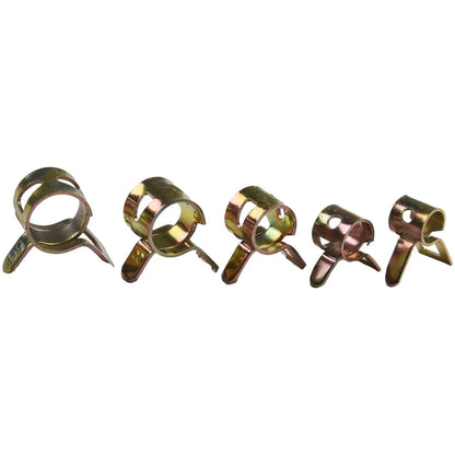 50 5-9mm Fastener Spring Clip Clamp Assortment