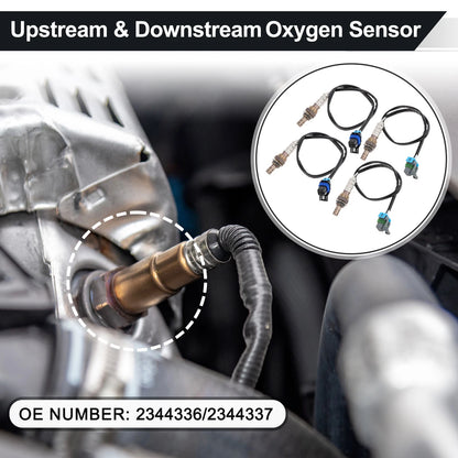Set of 4 Upstream Downstream Oxygen Sensors for Chevrolet Avalanche 1500 (No. 2344336)