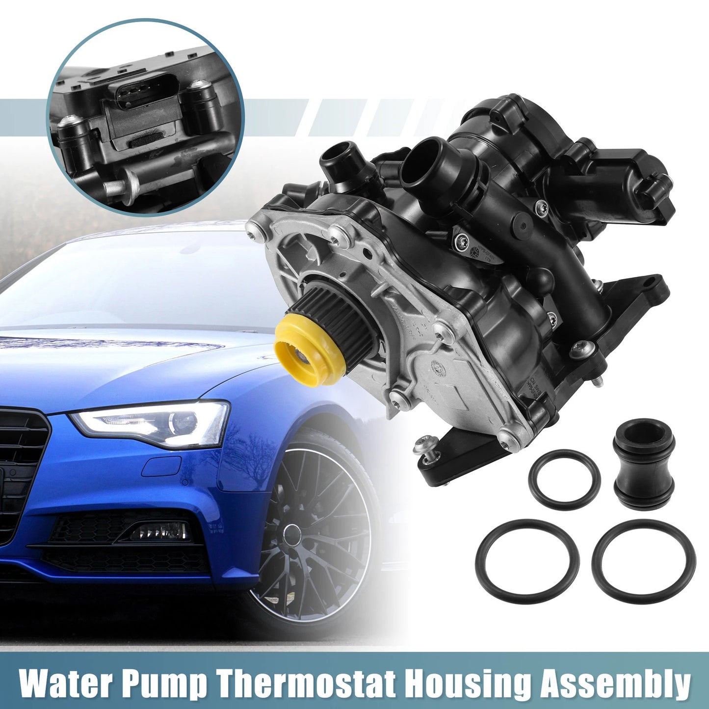 Water Pump Thermostat Housing Assembly 06L121011B for Audi A3 A4 A5 S3 TT (2006–2020)