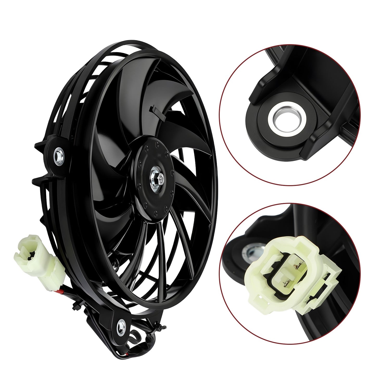 Radiator Cooling Fan Motor Kit for Suzuki QuadSport Z400 (2009–2014)