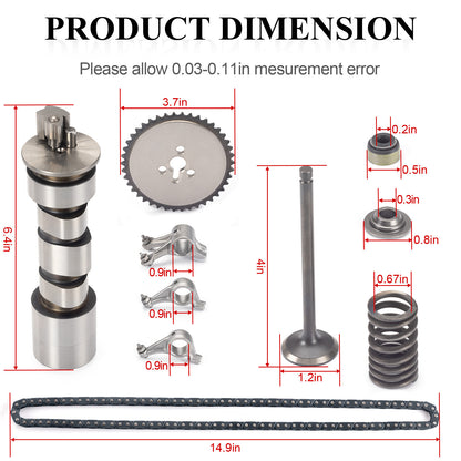 Rocker Arm Camshaft Timing Chain & Valve Kit for Polaris Sportsman (2000–2007)