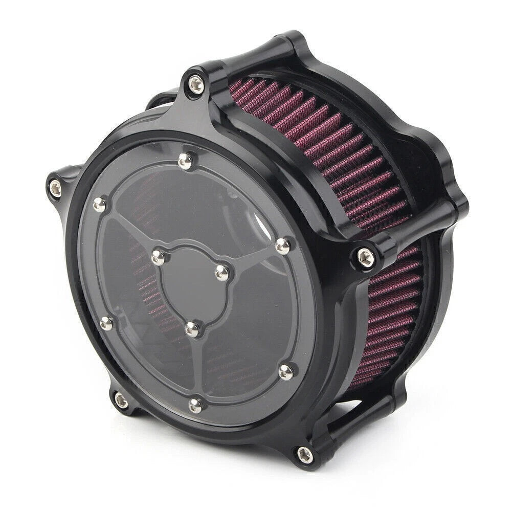 8pc Chrome Gauge Bezel Trim Mount Plate for Harley Touring Electra Glide (2014–2023)