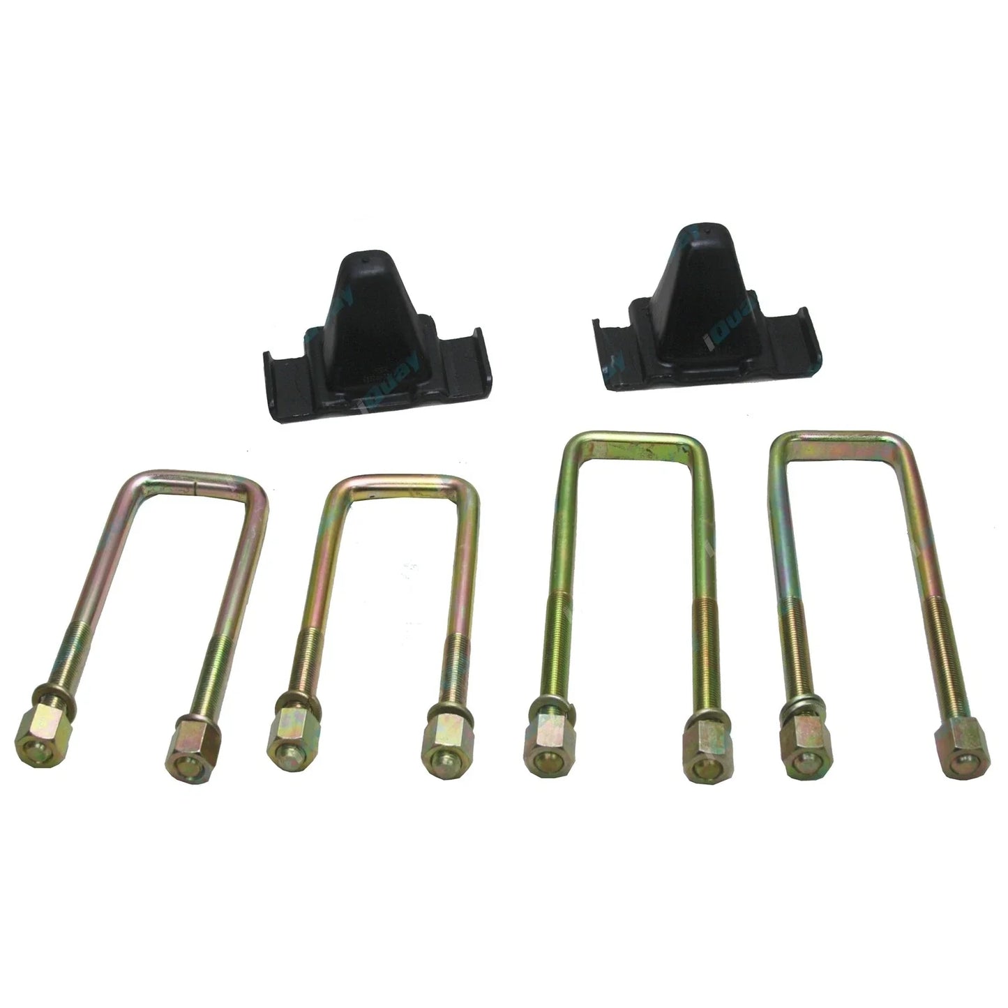 Front Leaf Spring Bump Stops + U-Bolts for Toyota Hilux RN105 YN65 YN67 83-97