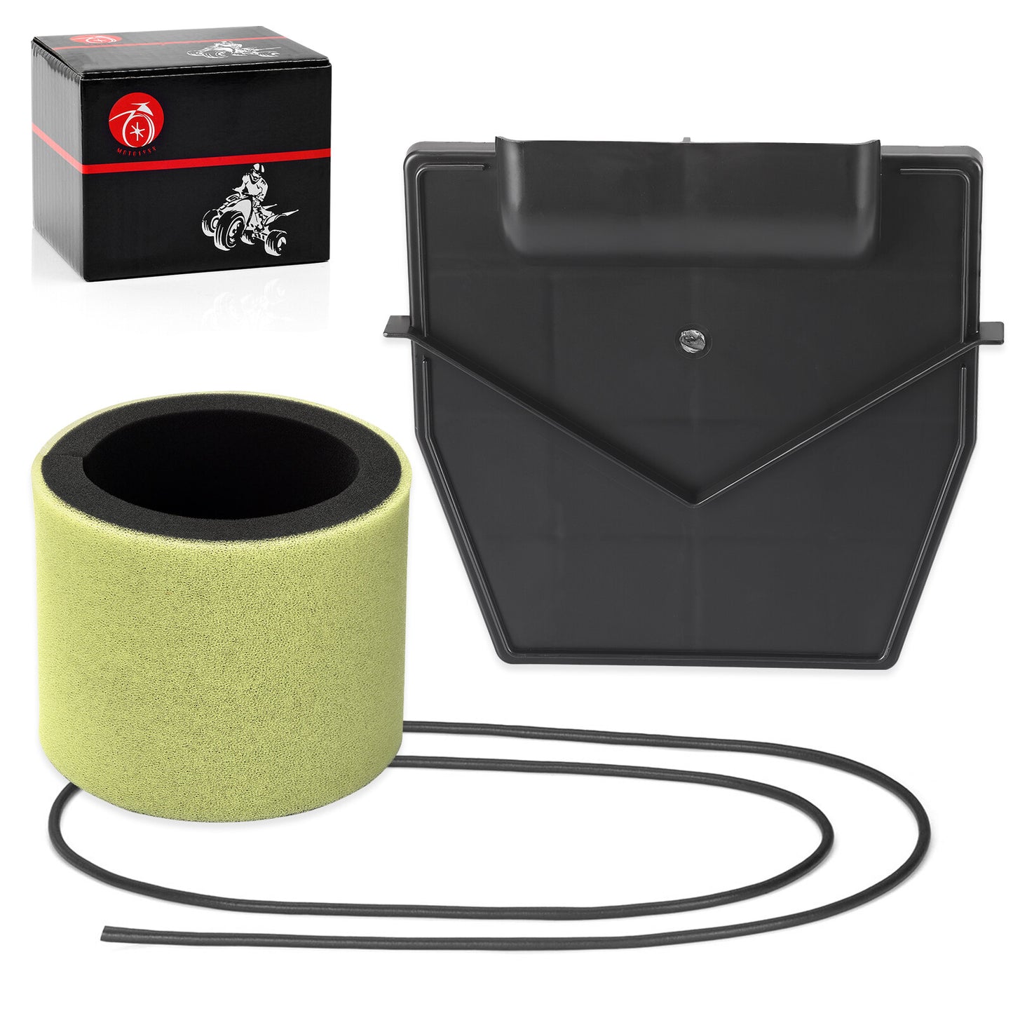 Air Filter & Air Box Lid Cover with Seal for Kawasaki Bayou 220 250 (1990–2004)