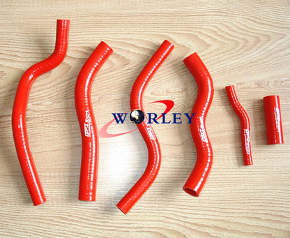 Silicone Radiator Hose for Honda CR125 CR125R (1990–1997) - Red