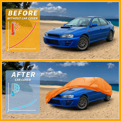 Car Cover Waterproof All Weather for Subaru Impreza Sedan (2017–2023) 210D-PU