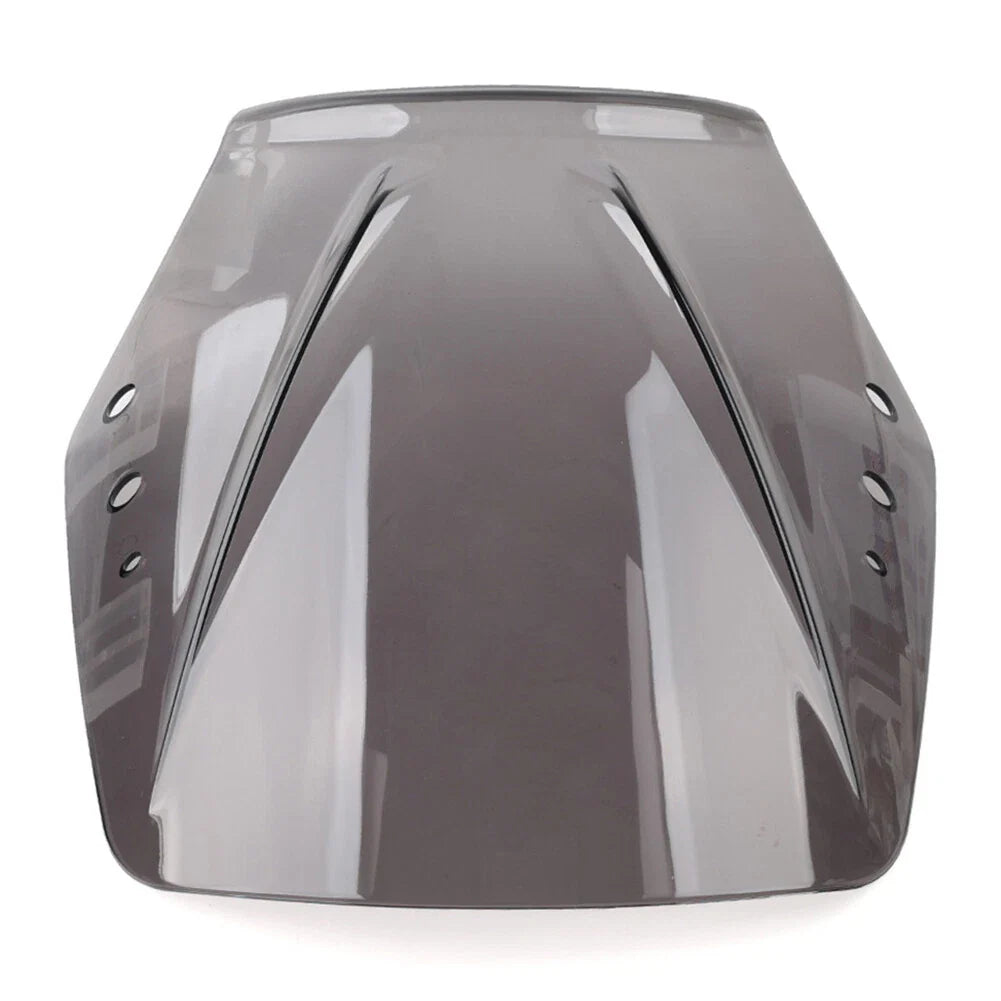 Universal Motorcycle Windshield Deflector Screen - Grey