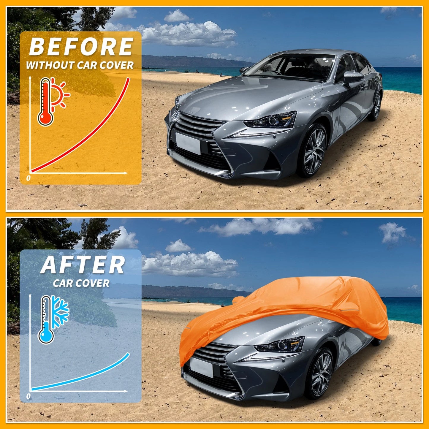 Waterproof All Weather Car Cover for Lexus IS