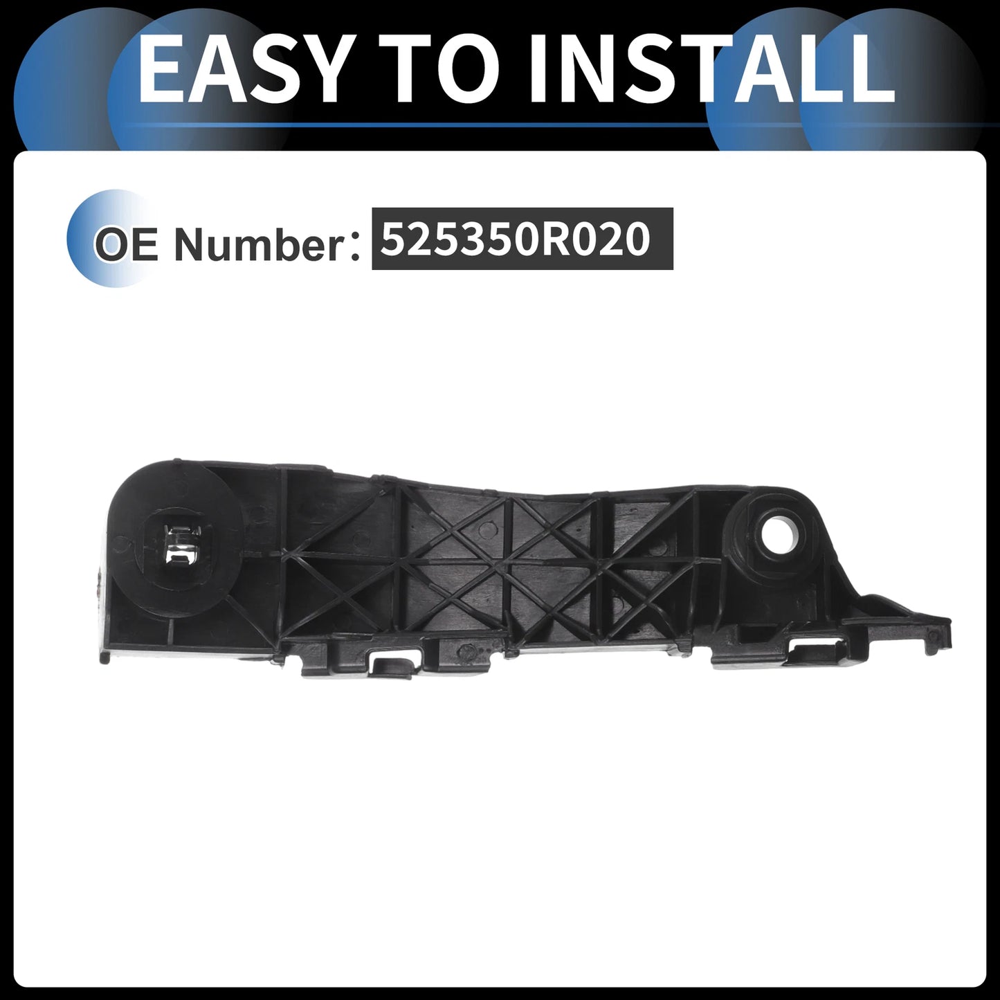 1pc Right Front Bumper Retainer Bracket No. 525350R020 for Toyota RAV4 (2006–2012)