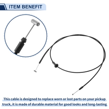 Hood Latch Release Cable for Hyundai Sonata (1999–2001) No. 8119038000