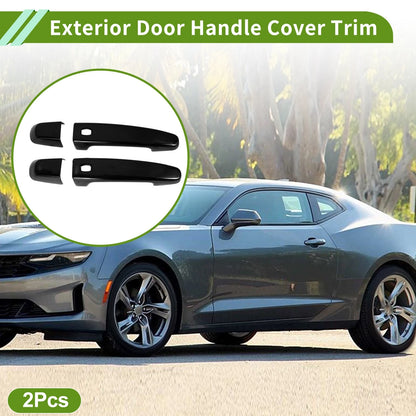 Exterior Door Handle Cover Trim for Chevrolet Camaro (2016–2023) Glossy Black