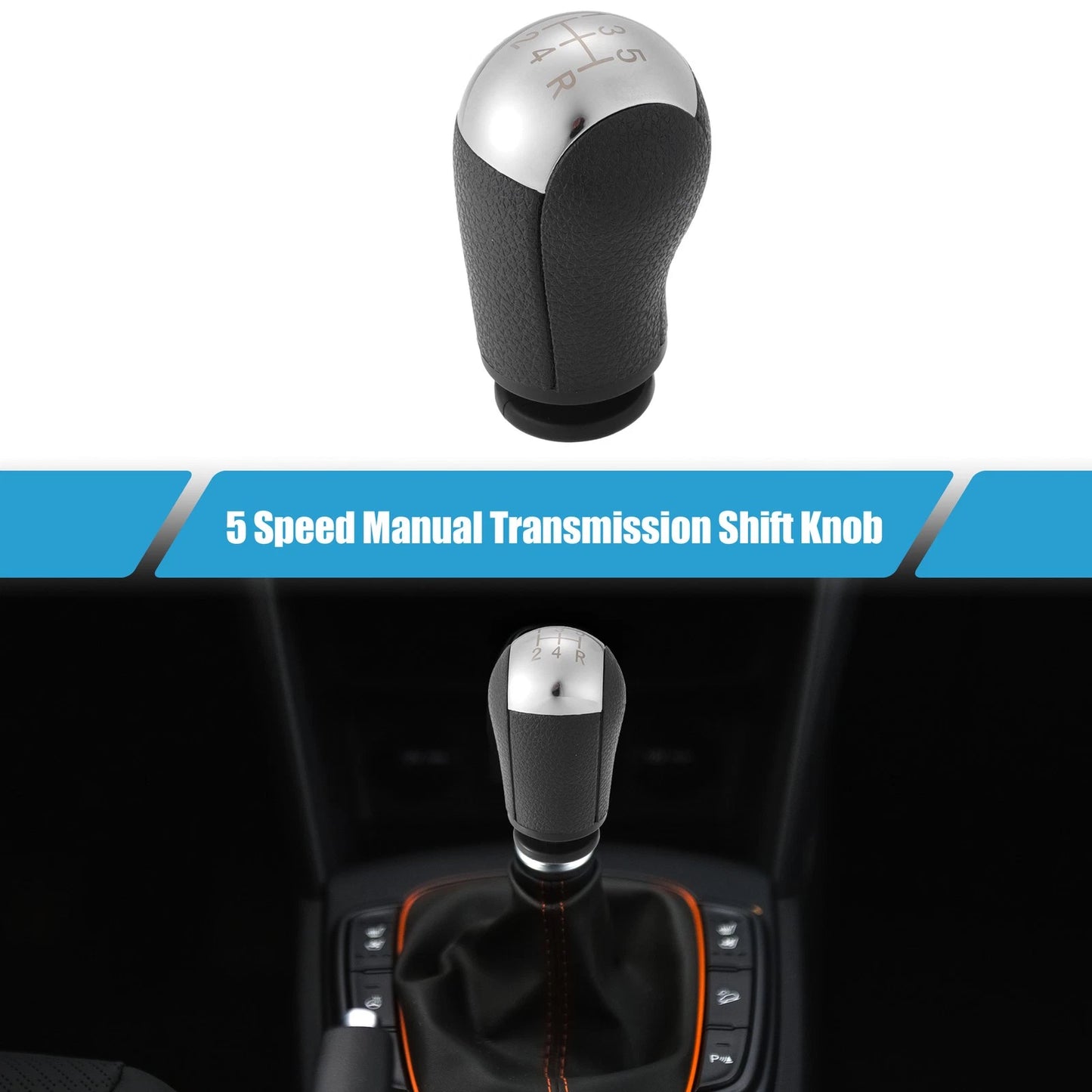 5 Speed Manual Transmission Shift Knob for Ford Mustang (2005–2012) Black