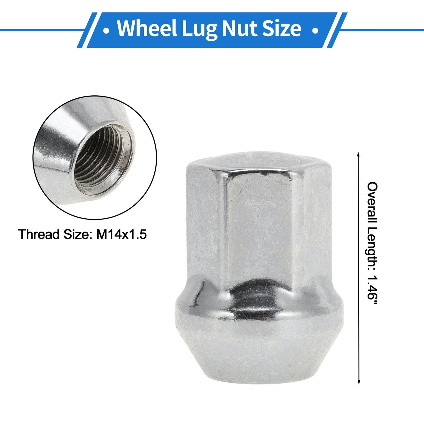 5 Pcs M14x1.5 Wheel Lug Nuts for Land Rover Discovery Sport (2015–2021) No.T4A2670