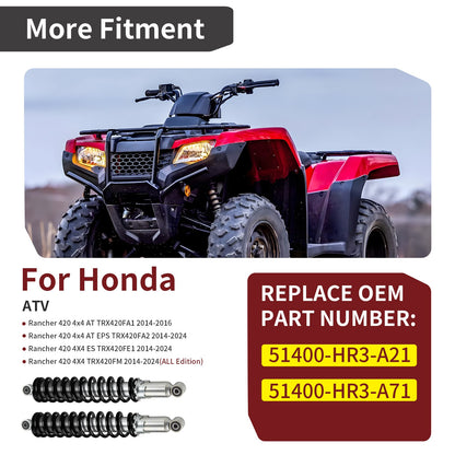 2X Front Shocks for Honda Rancher 420 4x4 TRX420 (2014–2024)