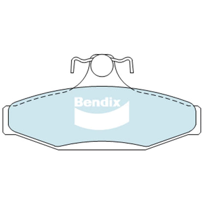 Set of 4 Bendix Rear Disc Brake Pads for Ford LTD AU BA BF DF DL (1995–2007)